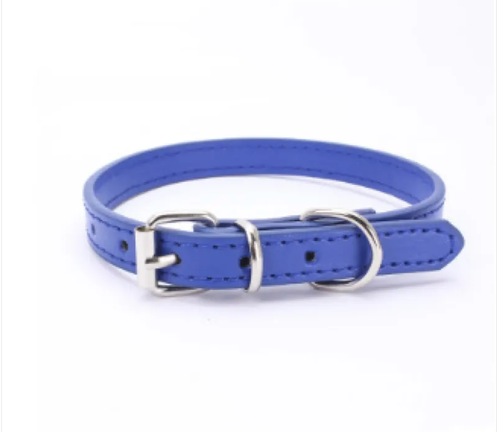 PU Leather Dog Collar – Adjustable & Stylish