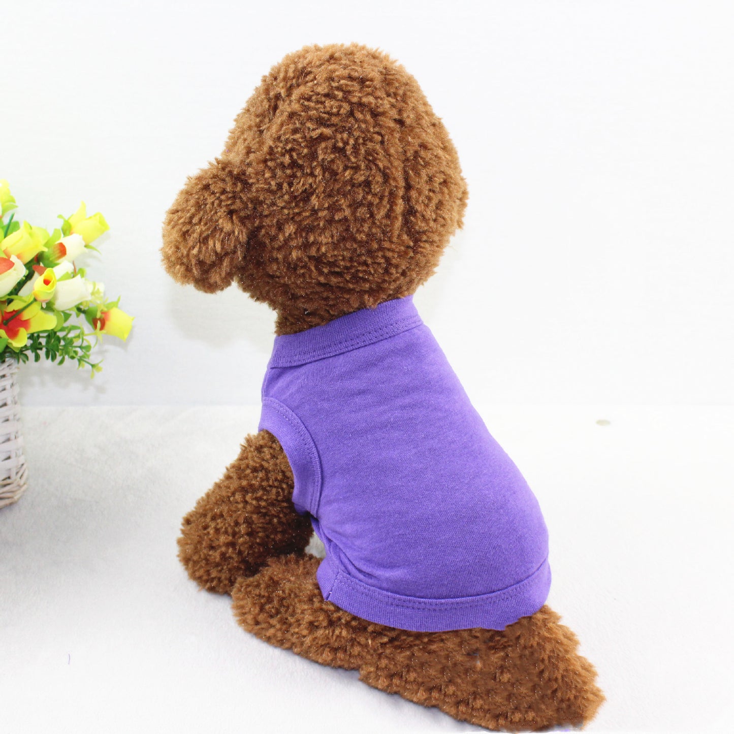 Pure Cotton Dog Vest – Lightweight Casual Outfit for Dogs