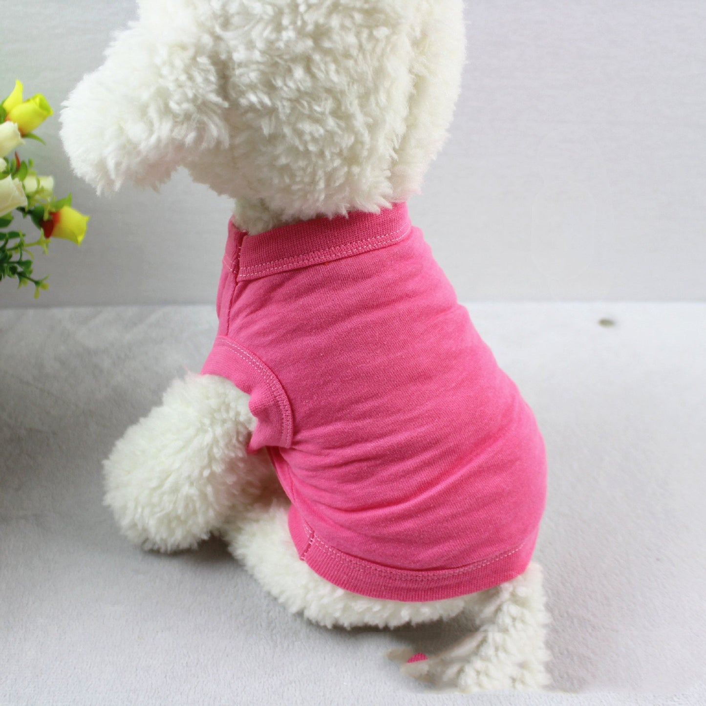 Pure Cotton Dog Vest – Lightweight Casual Outfit for Dogs
