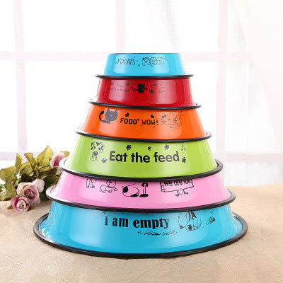 Colourful Stainless Steel Dog Bowl – Non-Toxic & Easy Clean