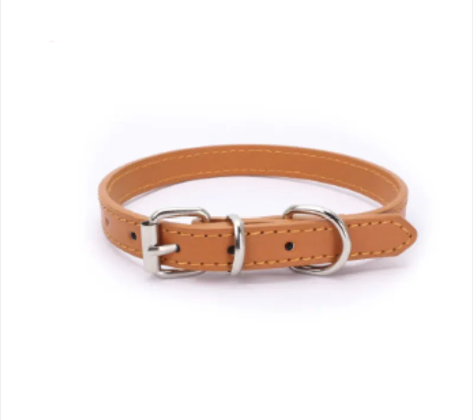 PU Leather Dog Collar – Adjustable & Stylish