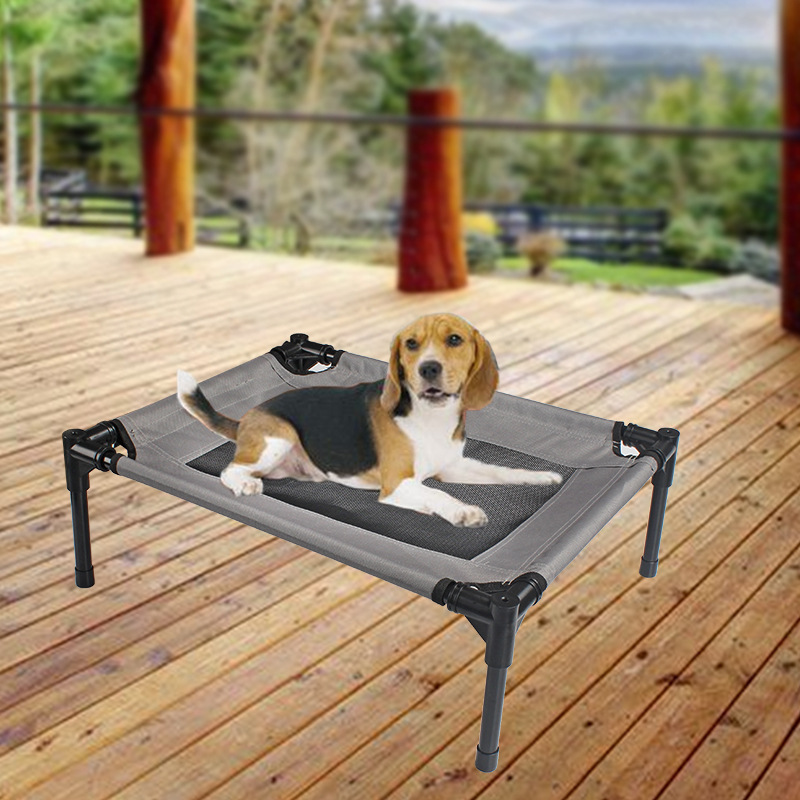 Elevated Oxford Cloth Dog Bed – Breathable & Washable | 55x43x18cm