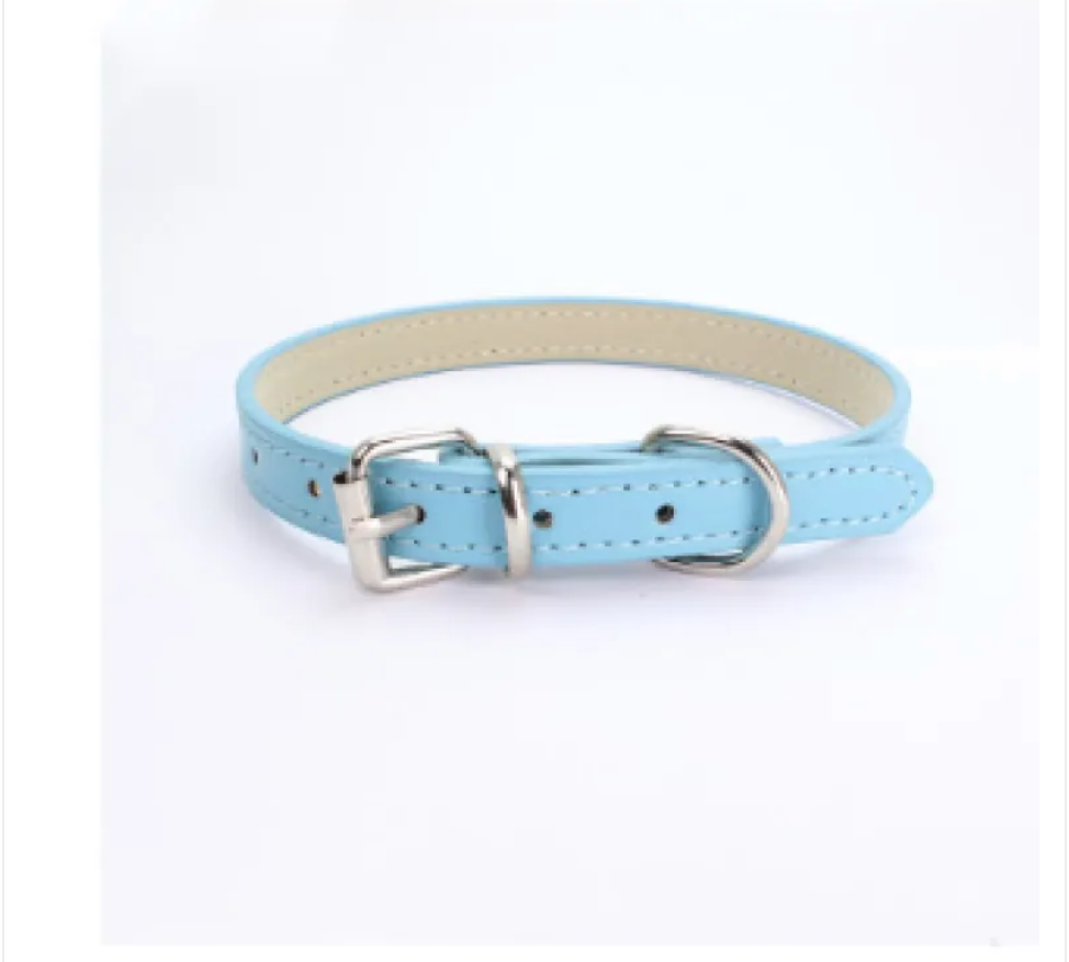 PU Leather Dog Collar – Adjustable & Stylish