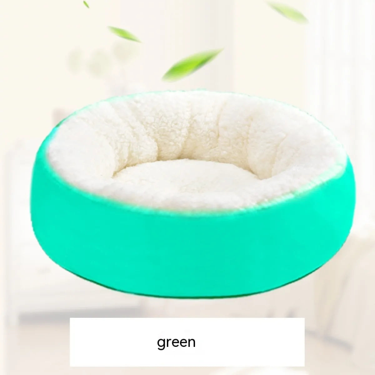Round Lamb Wool Dog Bed – Soft & Cosy