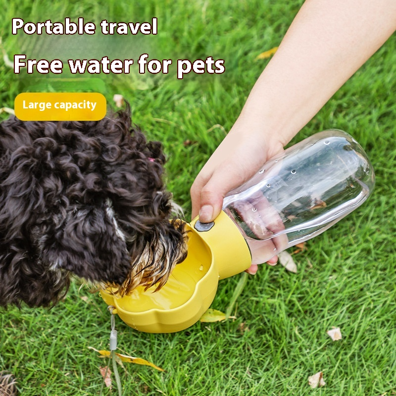 Portable Dog Water & Food Bottle – 2-in-1