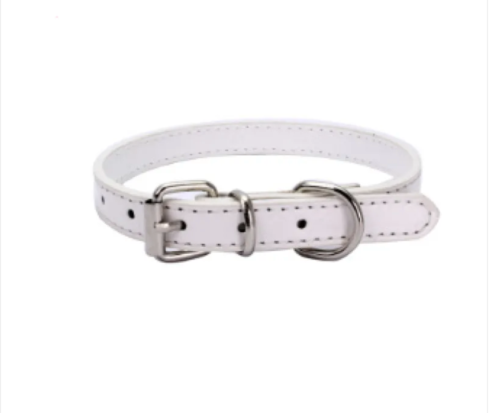 PU Leather Dog Collar – Adjustable & Stylish