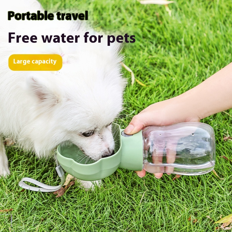 Portable Dog Water & Food Bottle – 2-in-1