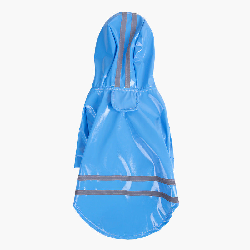 Dog Hooded Raincoat – Waterproof & Reflective Windproof Jacket
