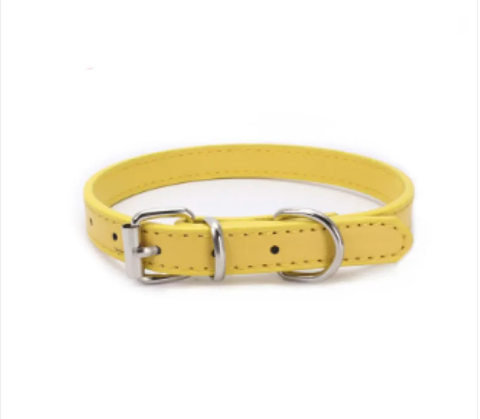 PU Leather Dog Collar – Adjustable & Stylish