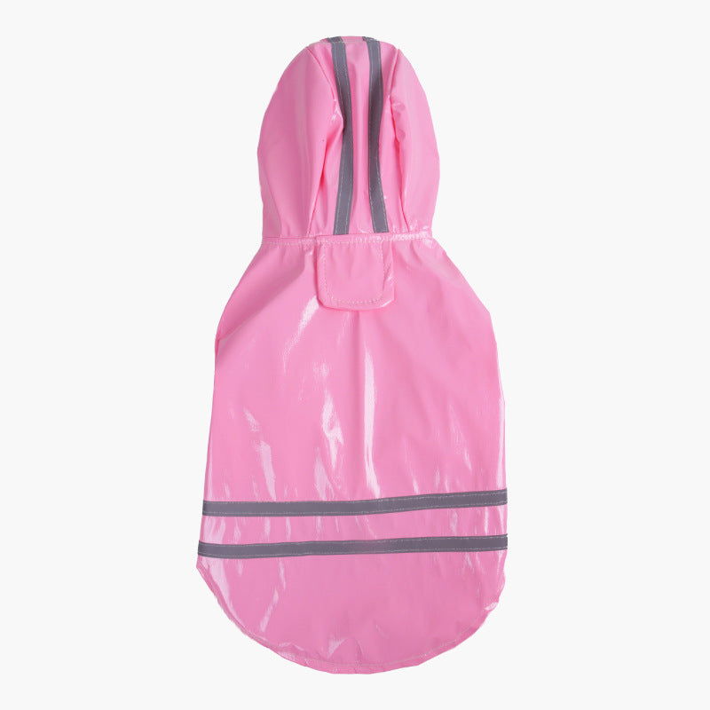 Dog Hooded Raincoat – Waterproof & Reflective Windproof Jacket