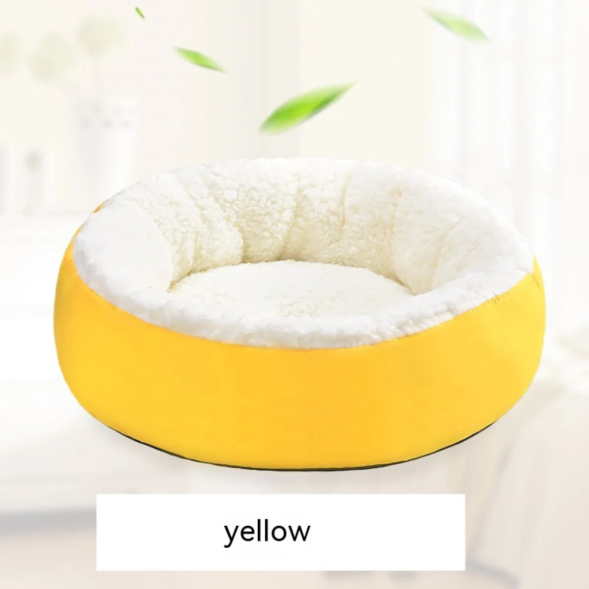 Round Lamb Wool Dog Bed – Soft & Cosy