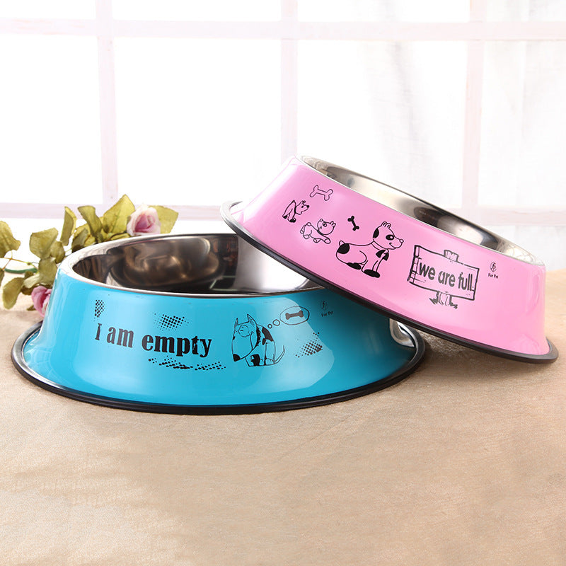 Colourful Stainless Steel Dog Bowl – Non-Toxic & Easy Clean