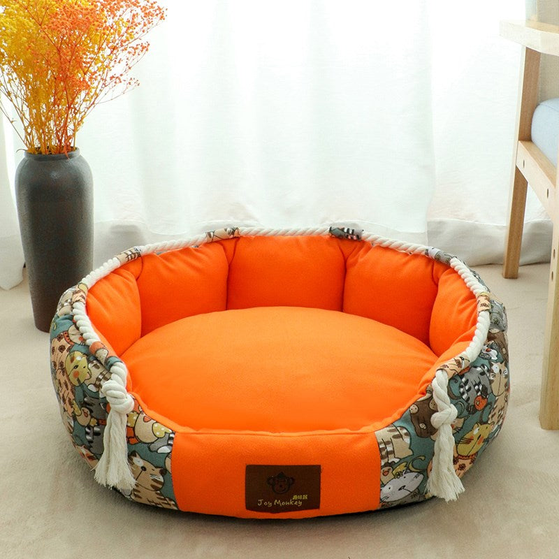 Four Seasons Washable Dog Bed – Removable Cover | M, L, XL, 2XL