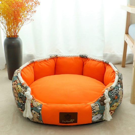 Four Seasons Washable Dog Bed – Removable Cover | M, L, XL, 2XL