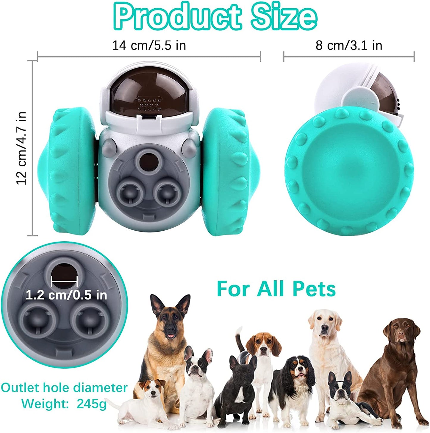 Interactive Slow Feed Dog Toy & Food Dispenser
