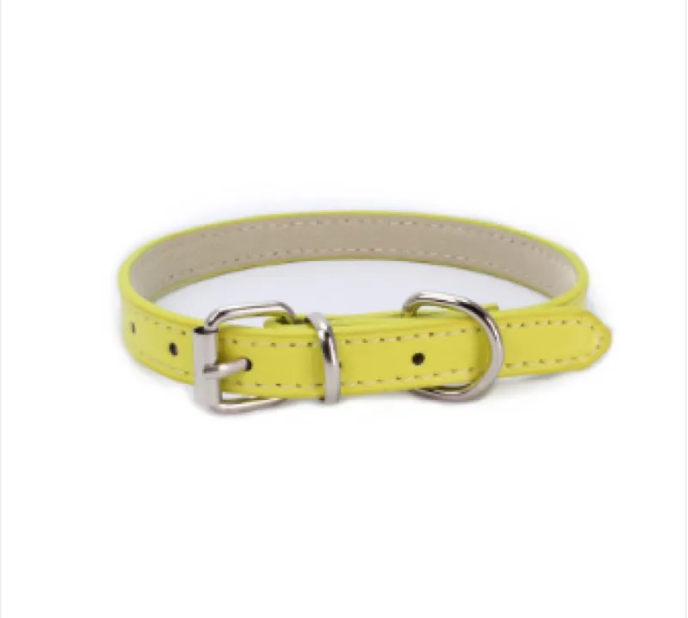 PU Leather Dog Collar – Adjustable & Stylish