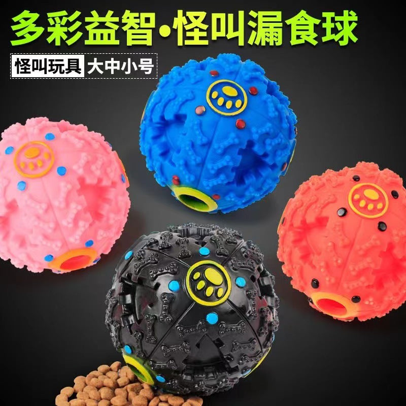 Interactive Sound Ball Dog Toy – Large 10cm