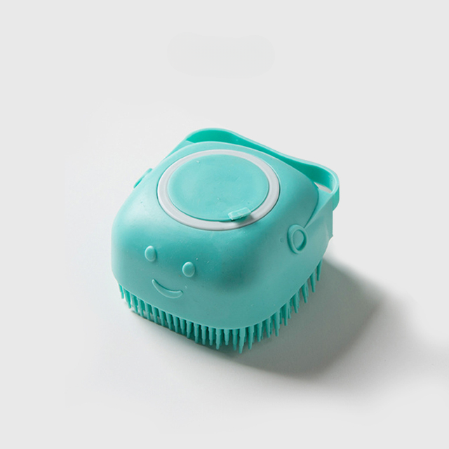 Silicone Dog Shampoo Brush – Soft Massage Bath Scrubber for Dogs