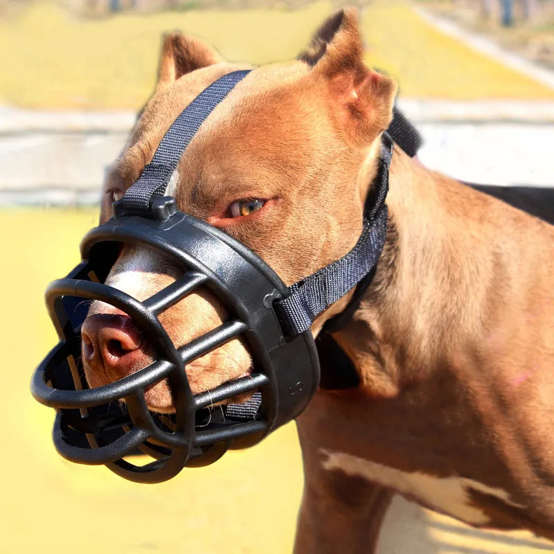 Silicone Dog Muzzle – Breathable Anti-Bite & Anti-Bark Muzzle for Dogs