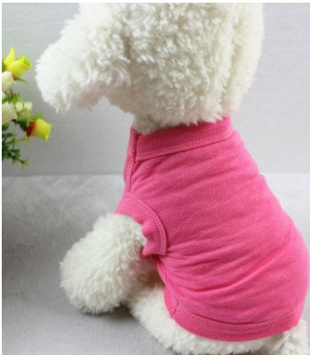 Pure Cotton Dog Vest – Lightweight Casual Outfit for Dogs
