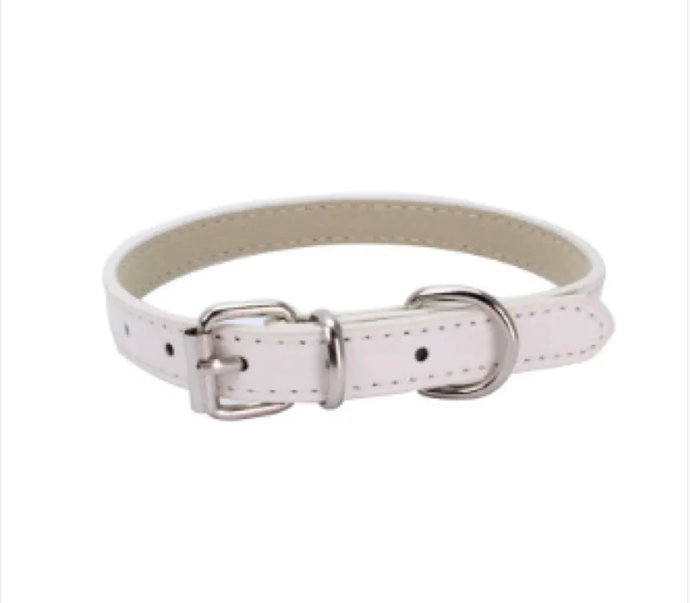 PU Leather Dog Collar – Adjustable & Stylish