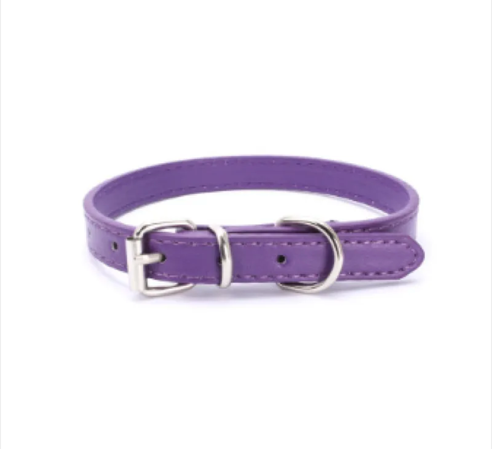 PU Leather Dog Collar – Adjustable & Stylish