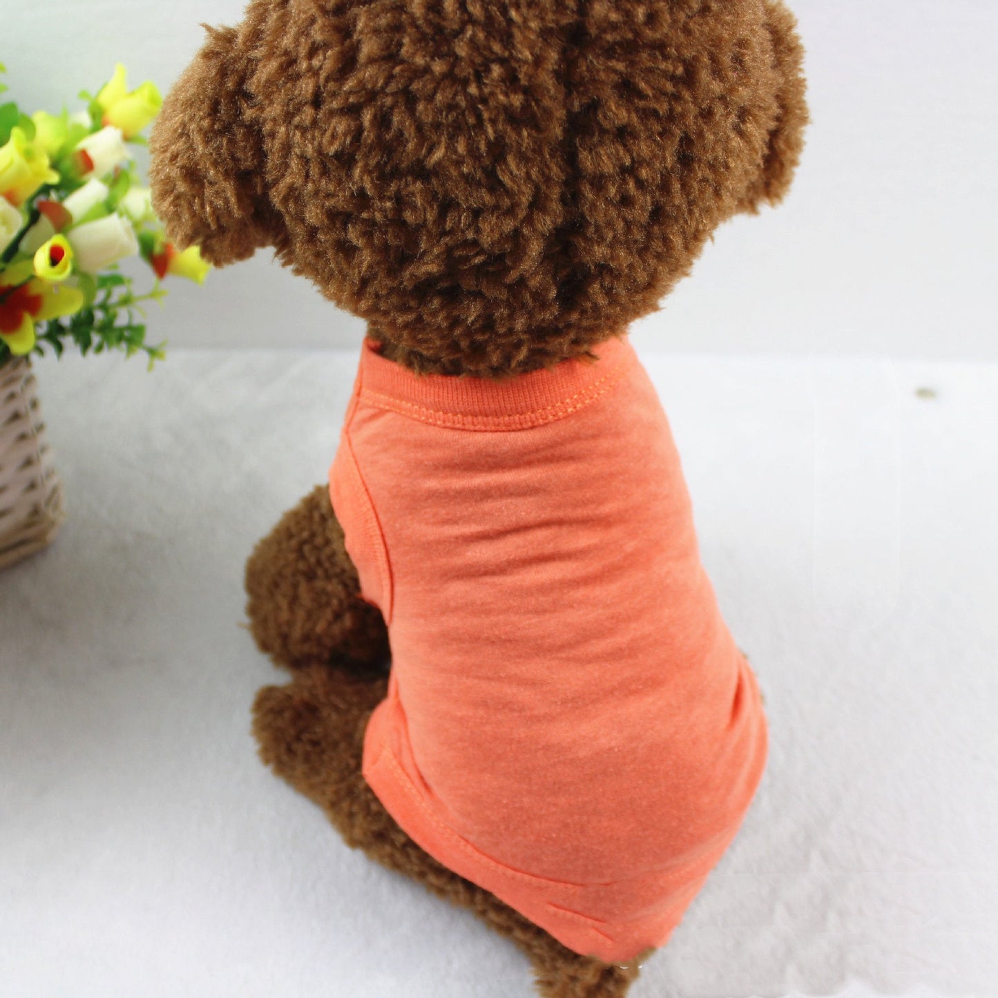 Pure Cotton Dog Vest – Lightweight Casual Outfit for Dogs