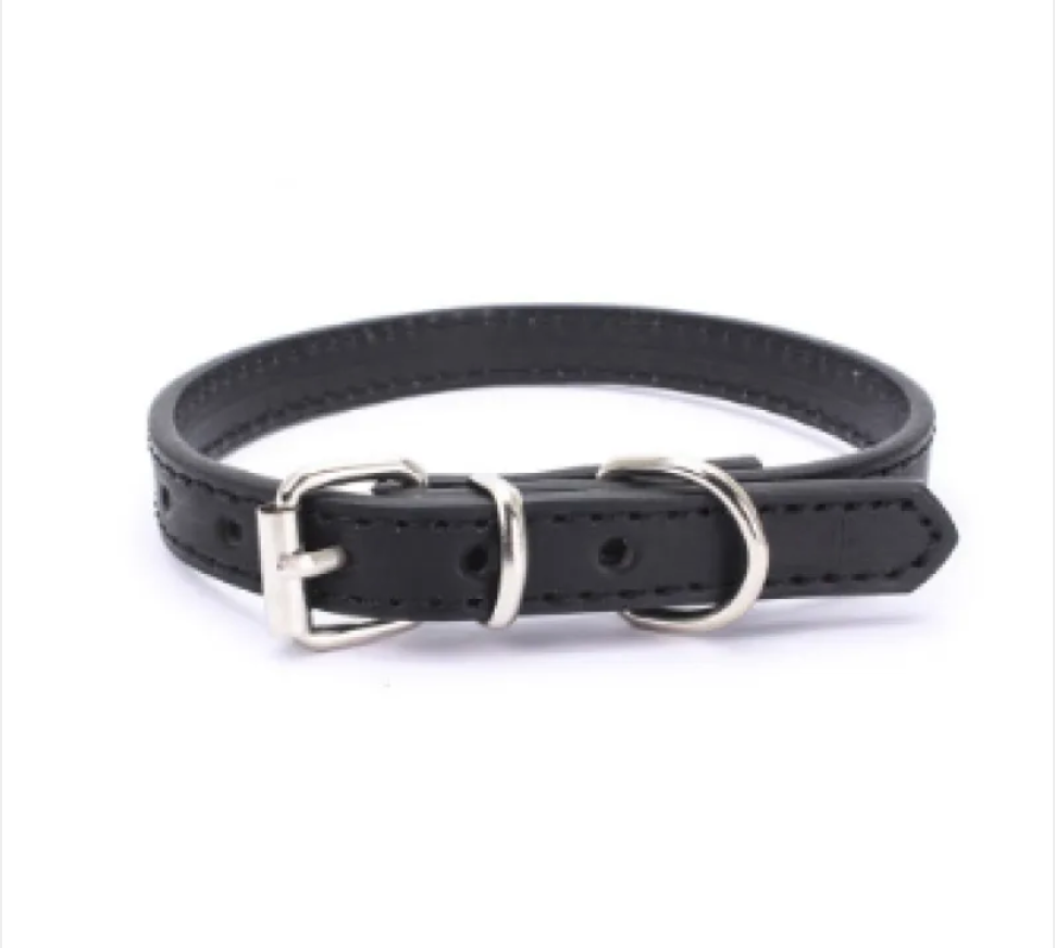 PU Leather Dog Collar – Adjustable & Stylish