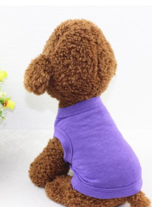Pure Cotton Dog Vest – Lightweight Casual Outfit for Dogs