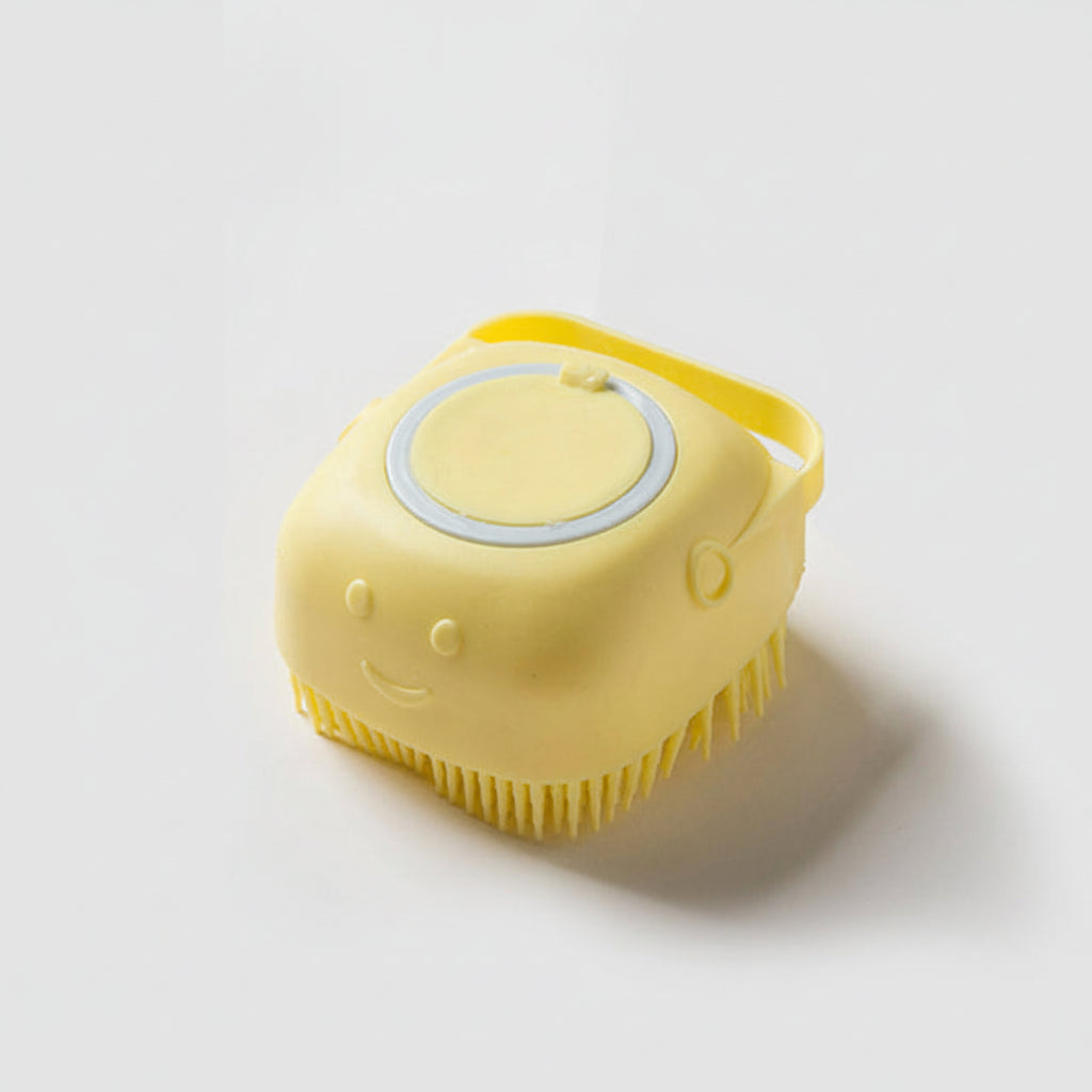 Silicone Dog Shampoo Brush – Soft Massage Bath Scrubber for Dogs