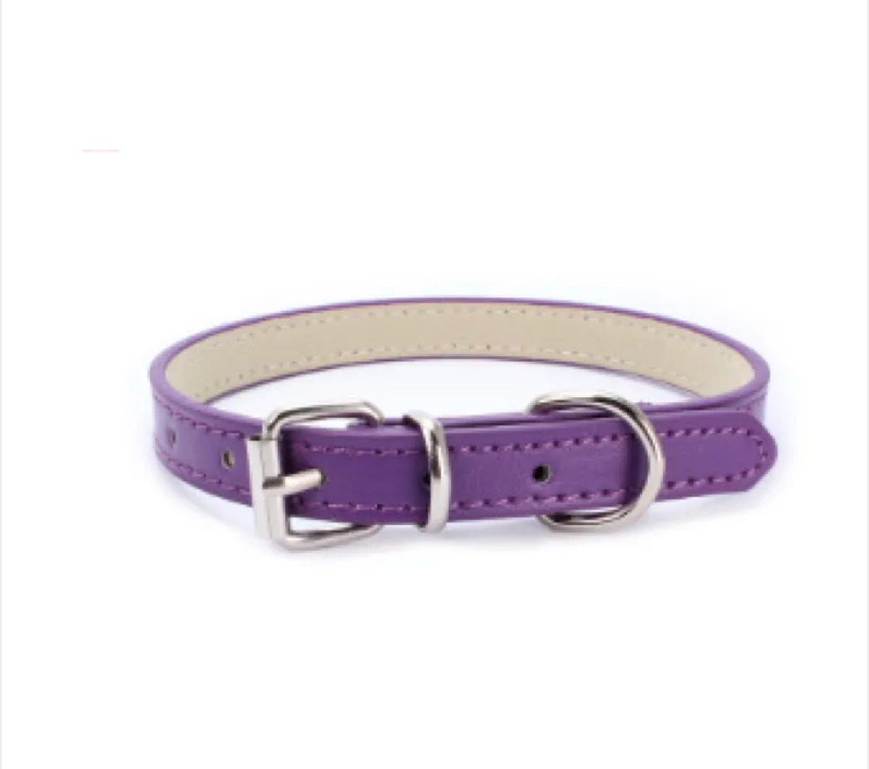 PU Leather Dog Collar – Adjustable & Stylish