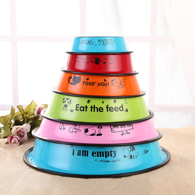 Colourful Stainless Steel Dog Bowl – Non-Toxic & Easy Clean